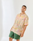 Shaye Cream Oversize Hawaiian Collar Shirt