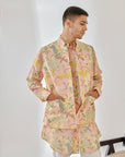 Shaye Cream Floral Kurta Bandi Set