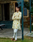 Sunny Blossom Yellow Ganganagry Kurta