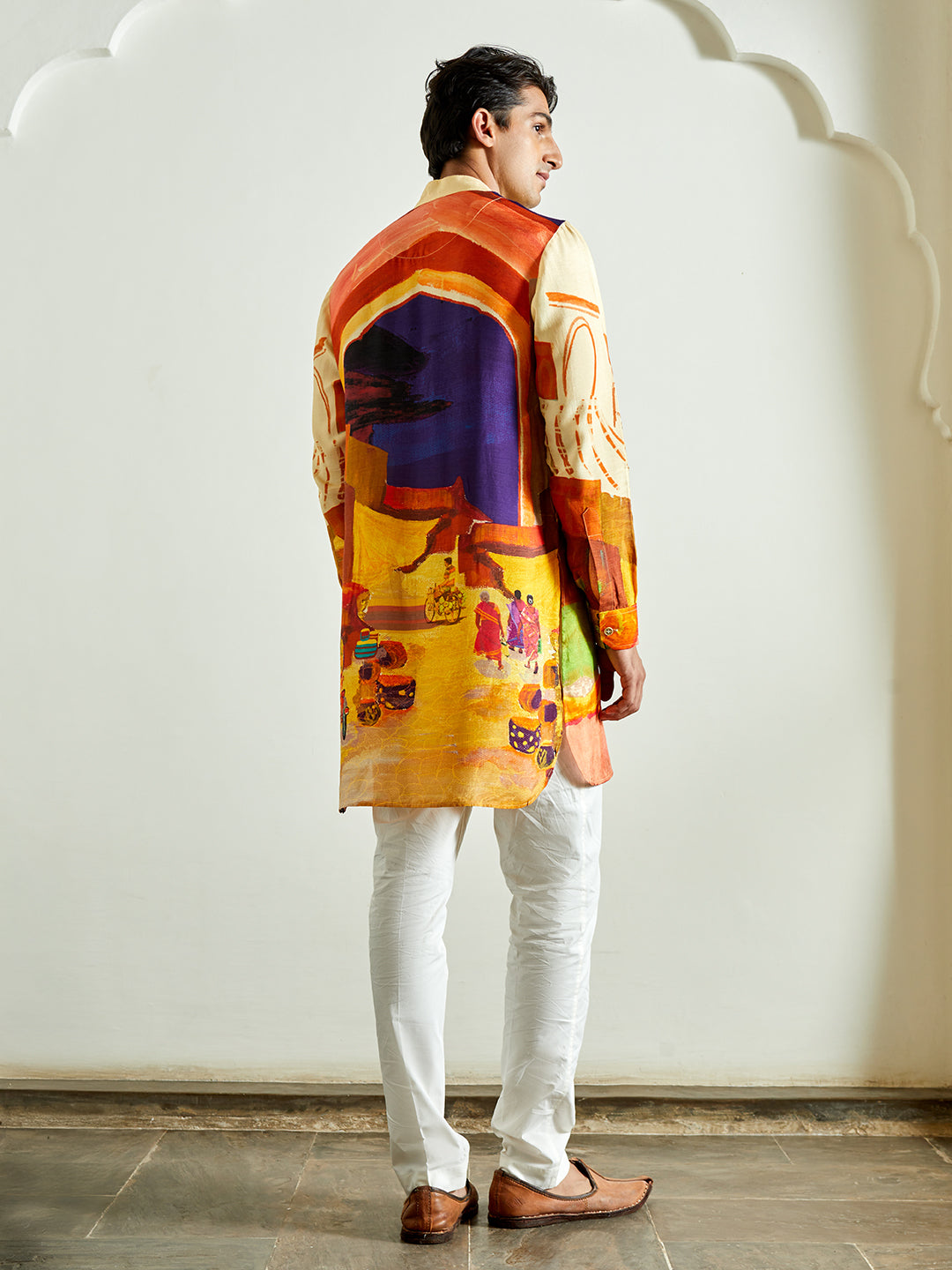 Beige City Ganganagery Kurta