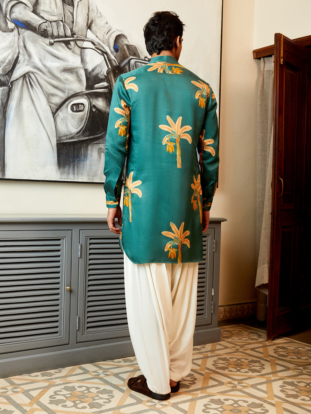 Palm Green Ganganagery Kurta