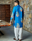 Paisley Blue Ganganagry Kurta
