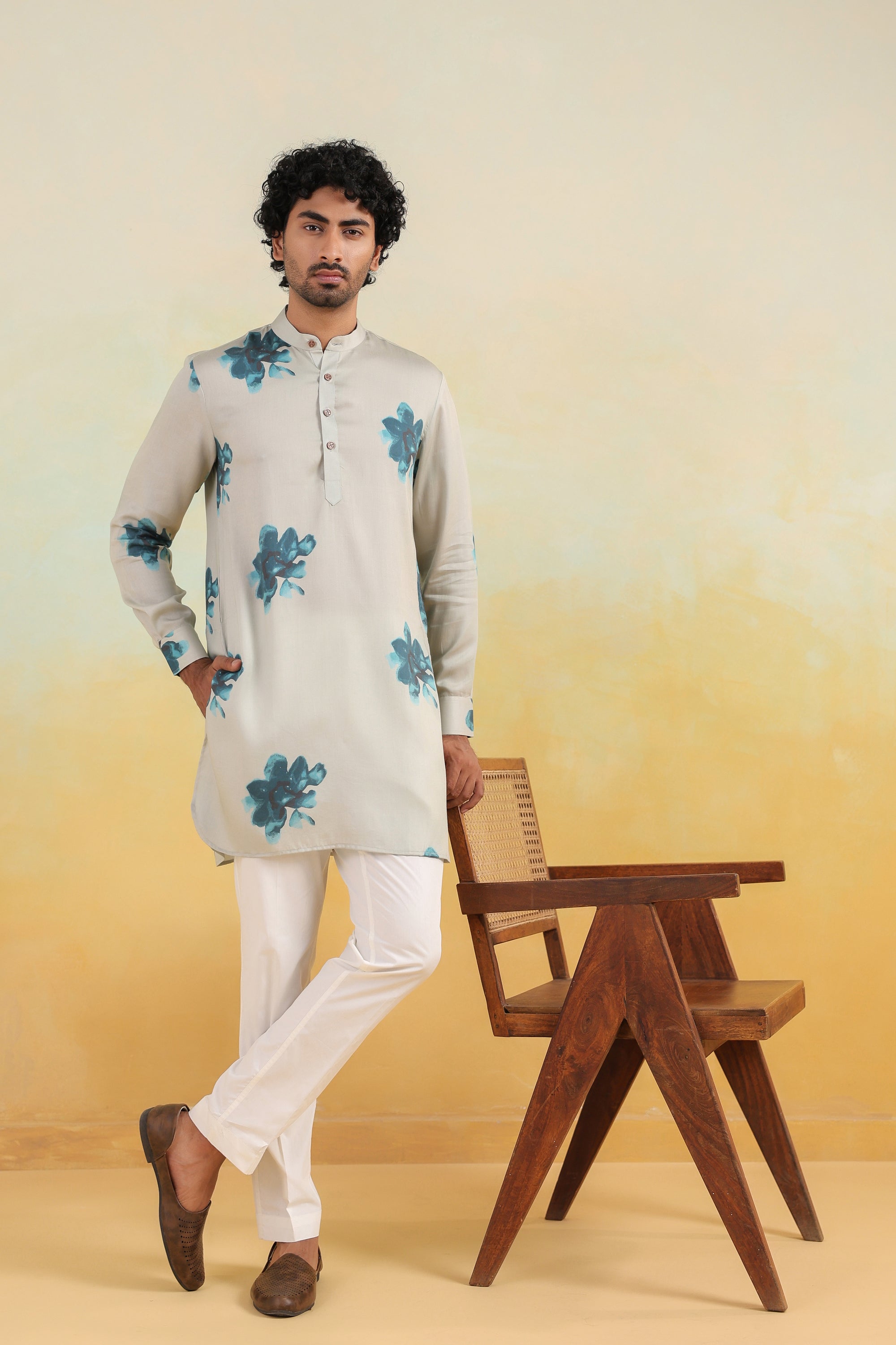 Serene Bloom Ganganagry Kurta