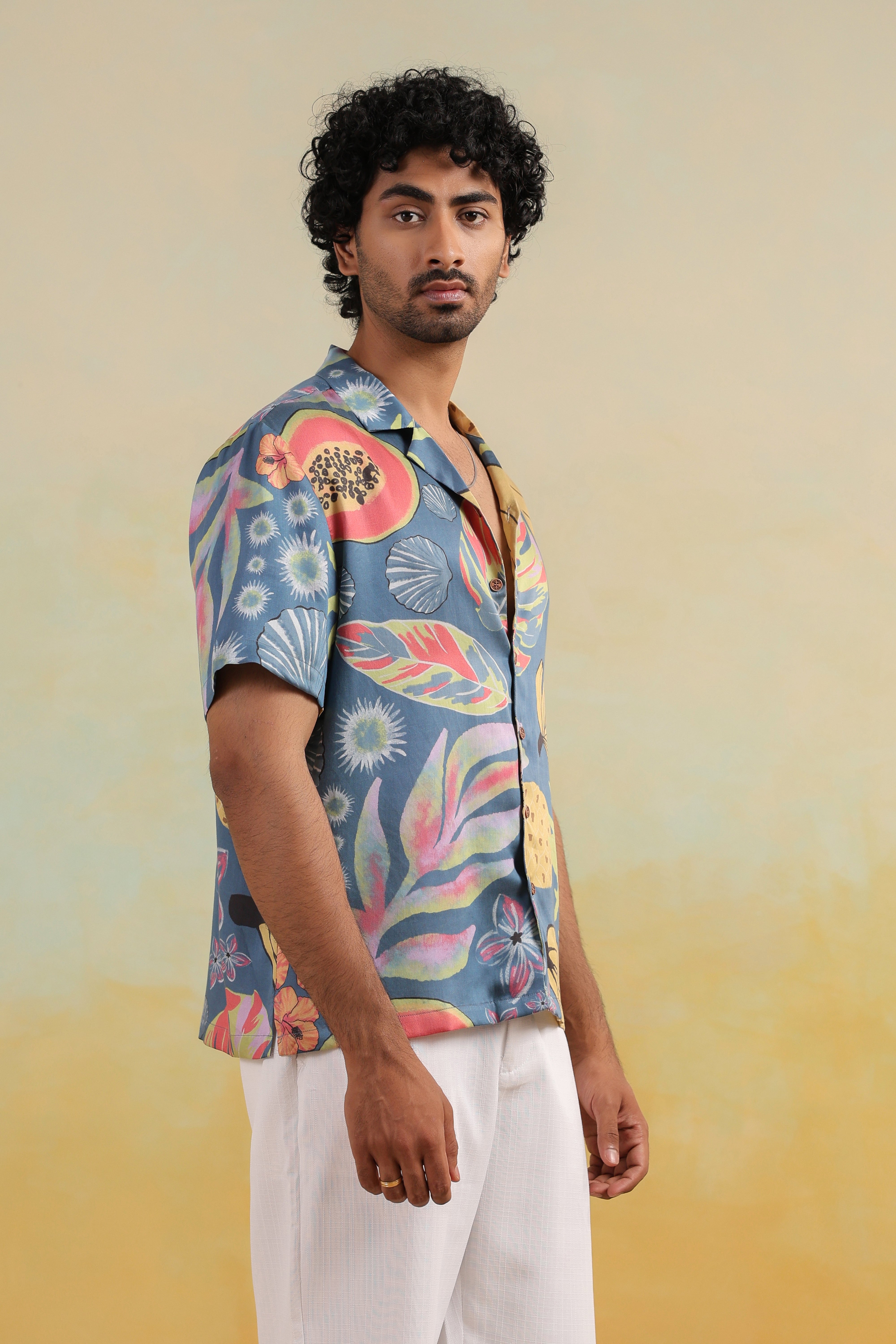Papaya Coast Relaxed Fit Cuban Collar Shirt