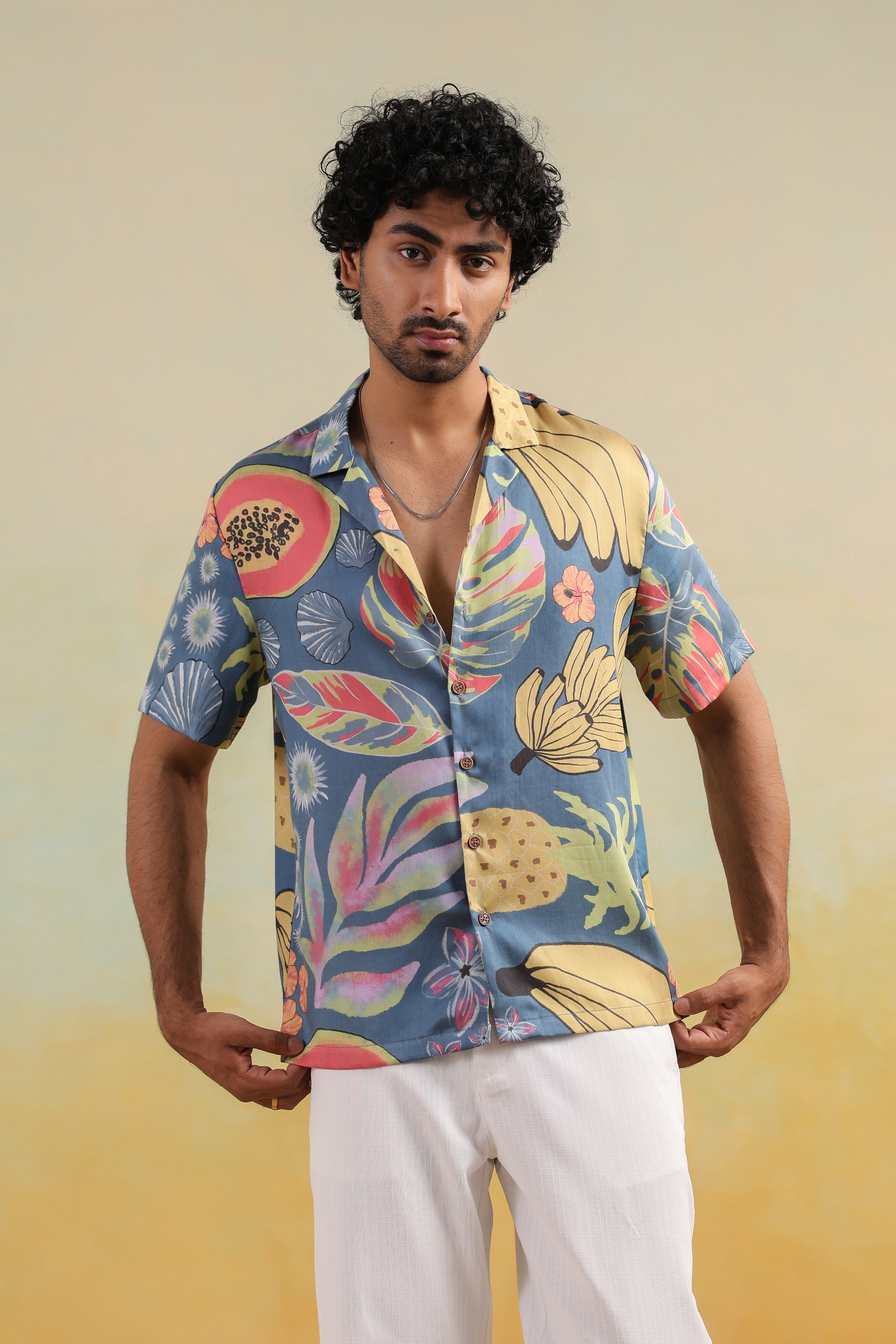 Papaya Coast Relaxed Fit Cuban Collar Shirt