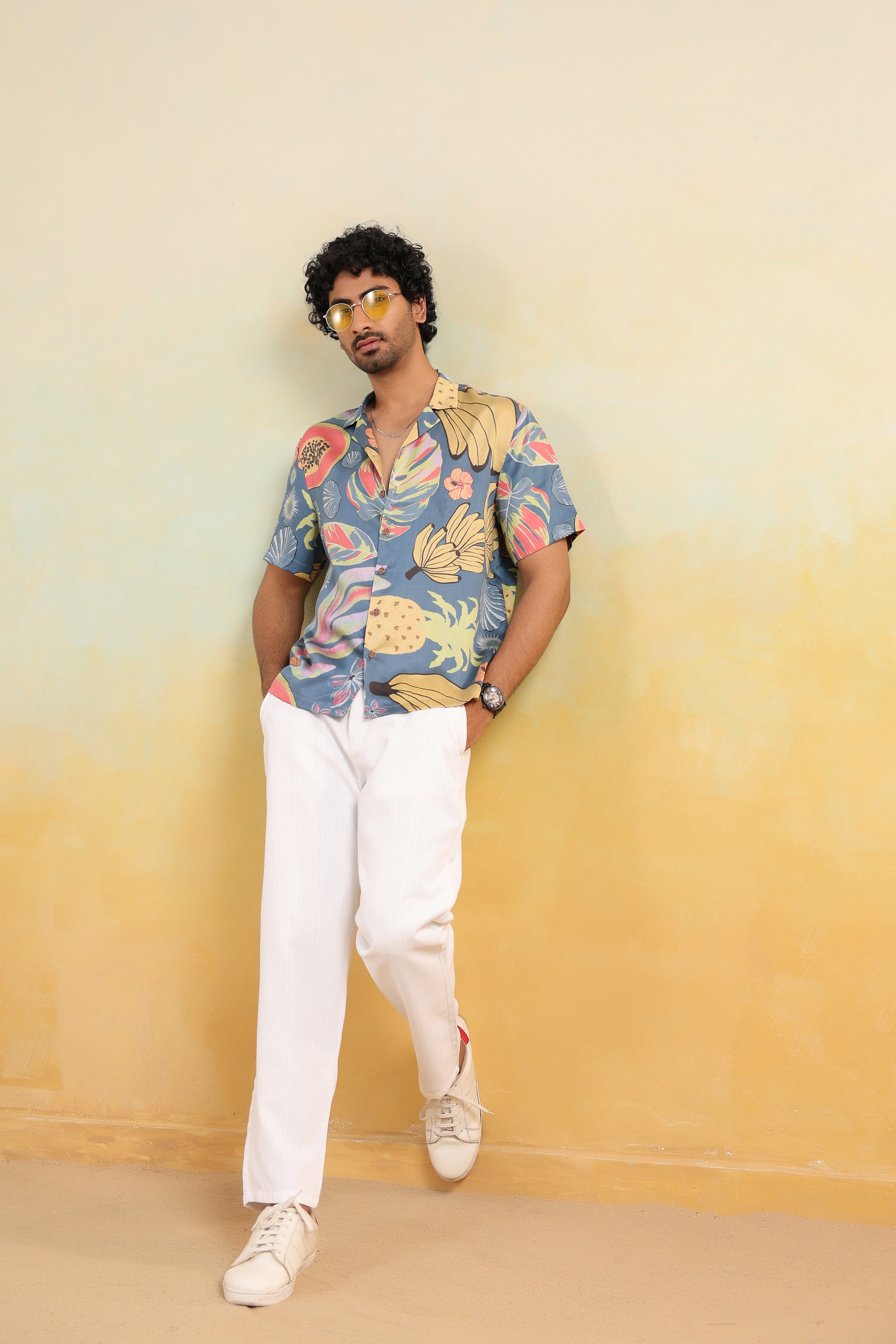 Papaya Coast Relaxed Fit Cuban Collar Shirt