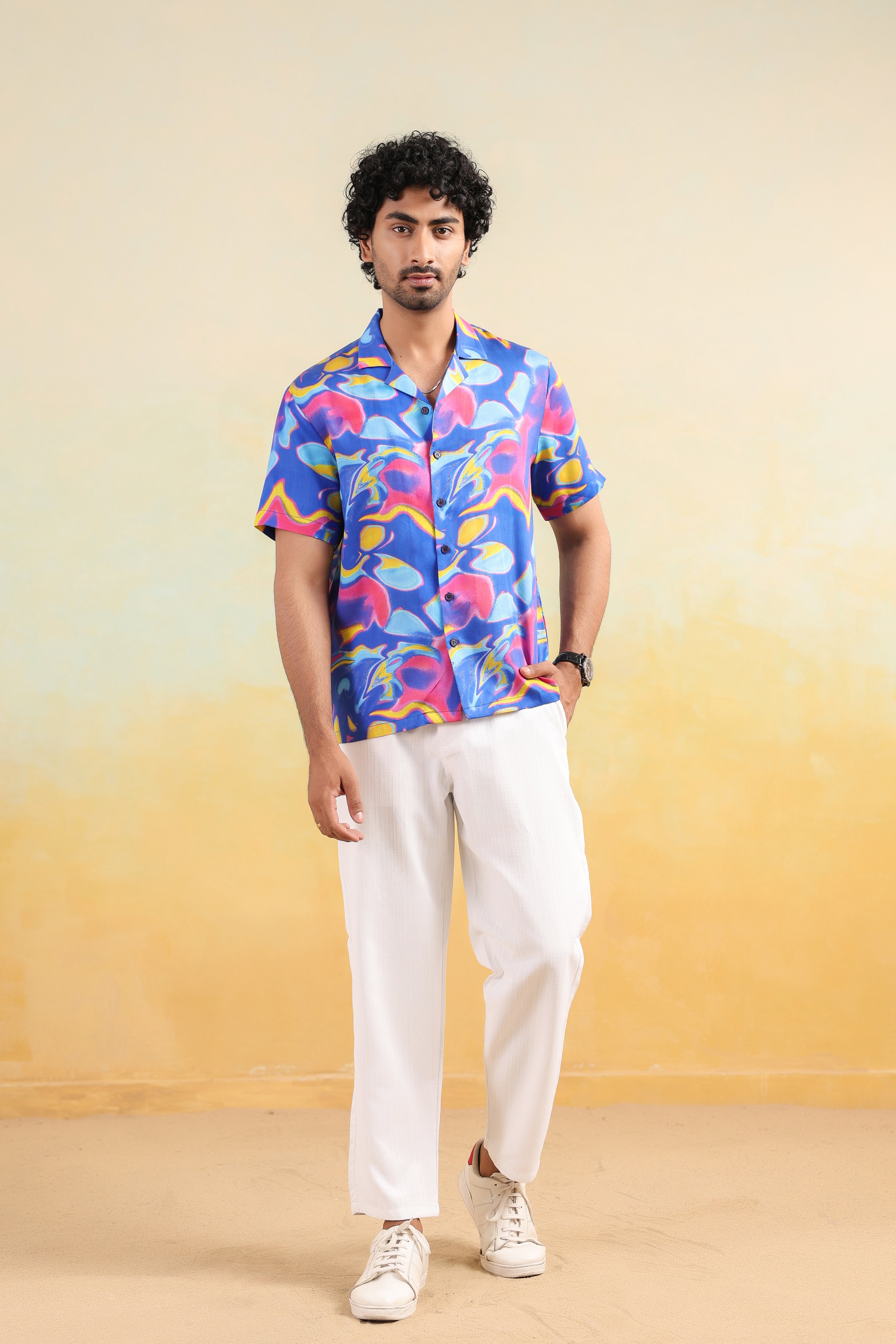 Mirage Flow Relaxed Fit Cuban Collar Shirt