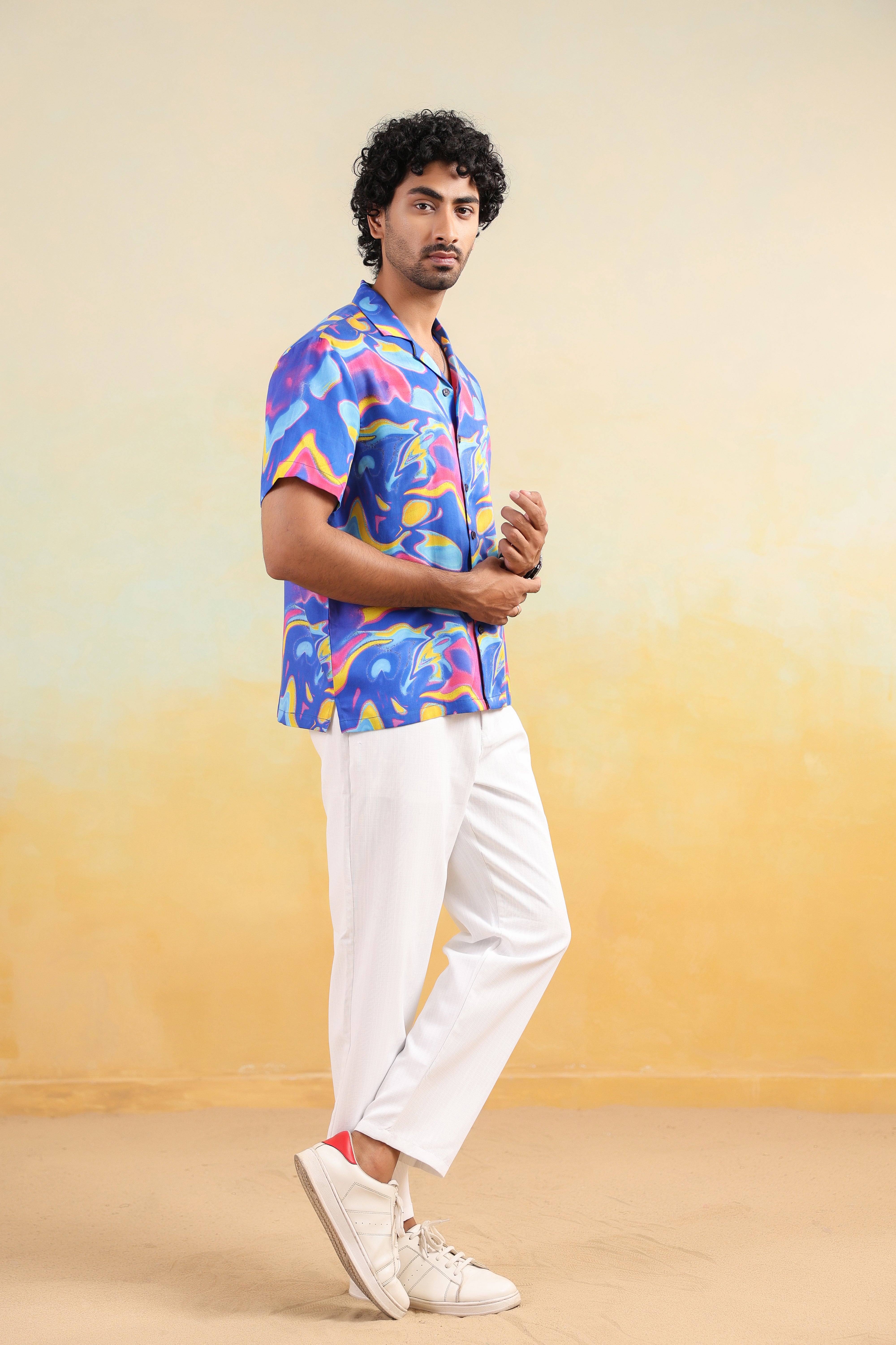 Mirage Flow Relaxed Fit Cuban Collar Shirt