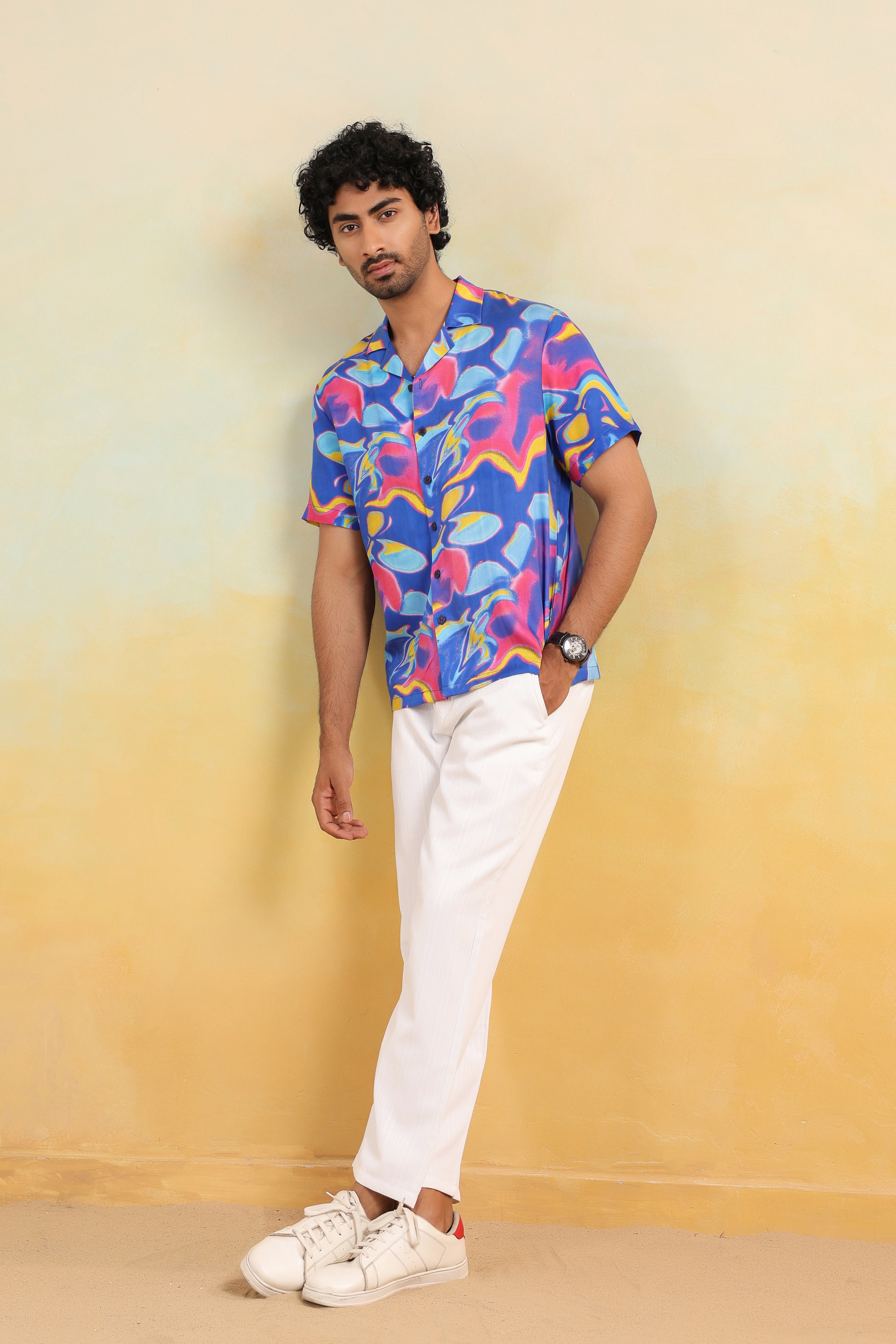 Mirage Flow Relaxed Fit Cuban Collar Shirt