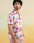 Tropical Bloom Relaxed Fit Cuban Collar Shirt