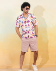 Tropical Bloom Relaxed Fit Cuban Collar Shirt