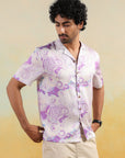 Moon Swirl Relaxed Fit Cuban Shirt