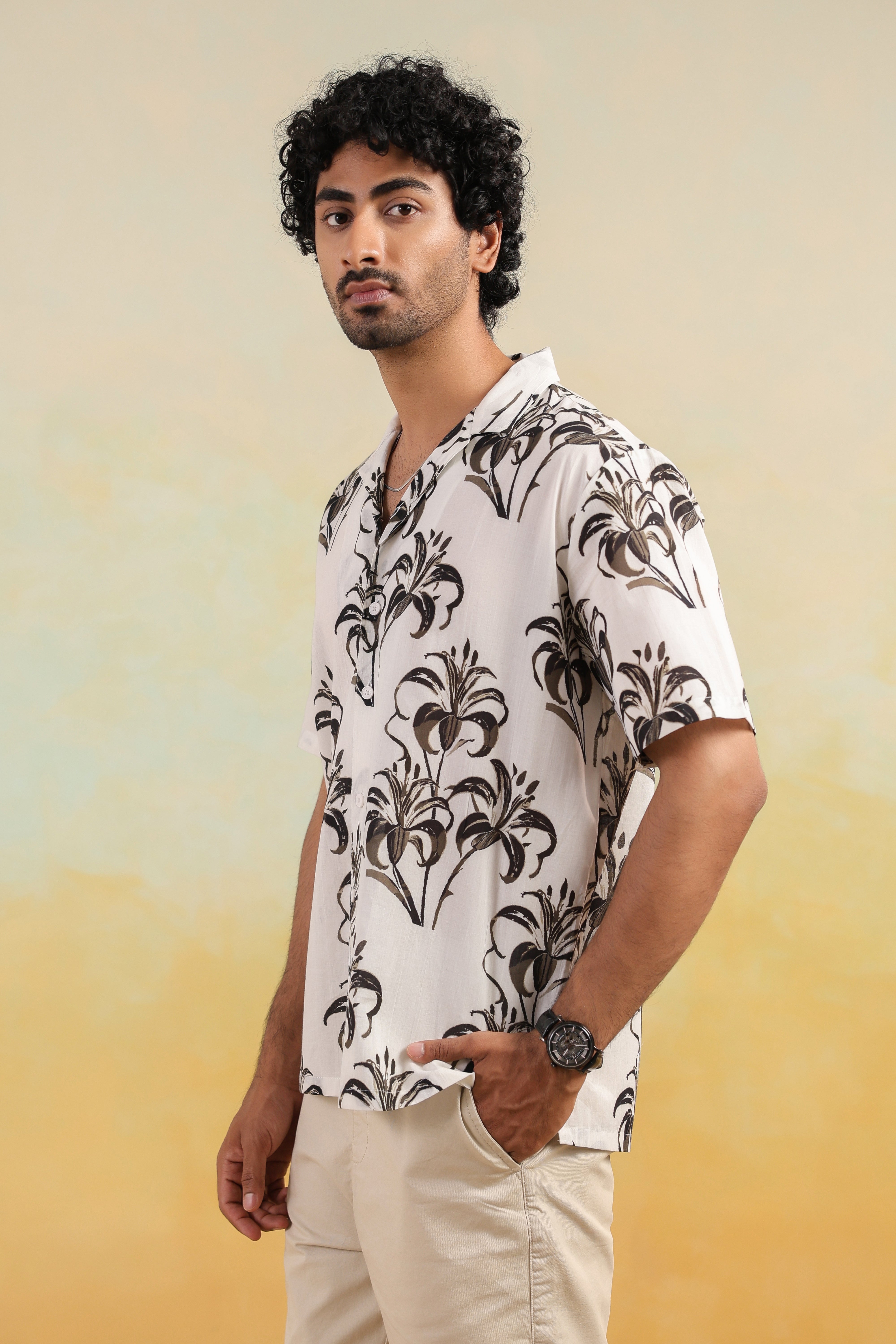 Tropical Mirage Oversized Hawaian Collor Shirts