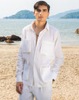 White CO-ORD Set For Men
