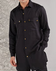 Black Pashtooni Kurta