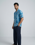 Porcelain Blue Relaxed Fit Cuban Shirt