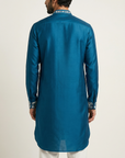 Royal Teal Embroidered Kurta