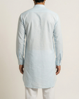 Sky Blue Solid Ganganagry Kurta