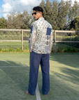 Indigo Patch Oxford Collar Shirt