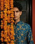 Jaigarh Festive Blue Ganganagery Kurta