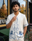 Shadow Crest Relaxed Fit Cuban Shirt