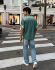 Verde Avenue Relaxed Fit Cuban Shirt