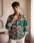 Botanical Green Oxford Collar Shirt