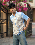 Arctic Panther Printed Cuban Collar Shirt