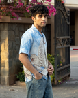 Arctic Panther Printed Cuban Collar Shirt