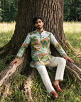 Wild Oasis Leopard Ganganagery Kurta