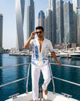 The Blue Facade Relaxed Fit Cuban Shirt