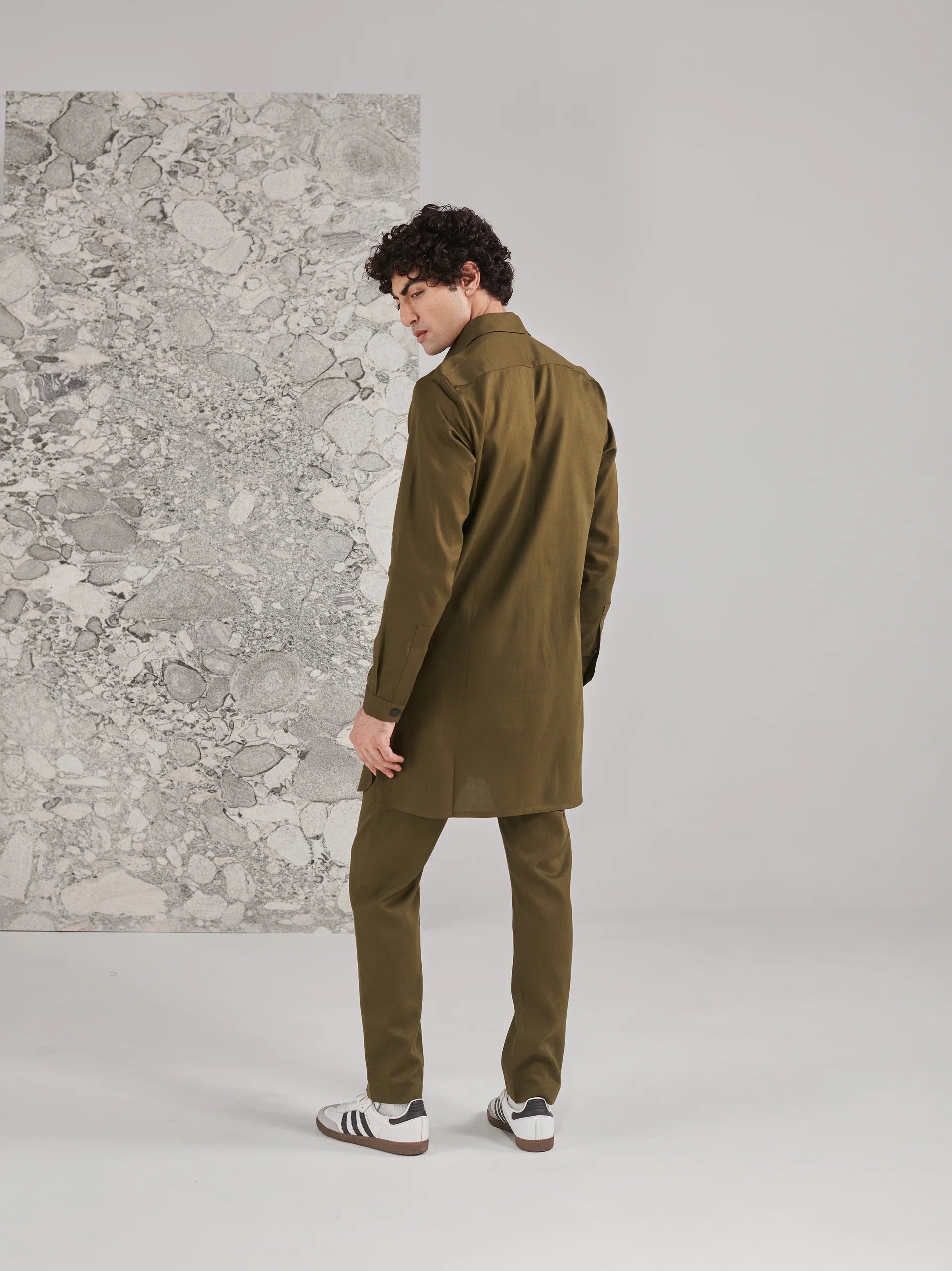 Green Pashtooni Kurta