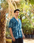 Beach Tiger - Silk - Hawaiin Collar OS Shirt For Men