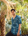 Beach Tiger - Silk - Hawaiin Collar OS Shirt For Men