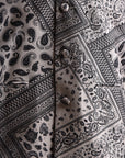 Rustic Boho White Bandana Russian Silk Bandi