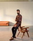 Jual Elephant Black - Russian Silk - Ganganery Kurta For Men