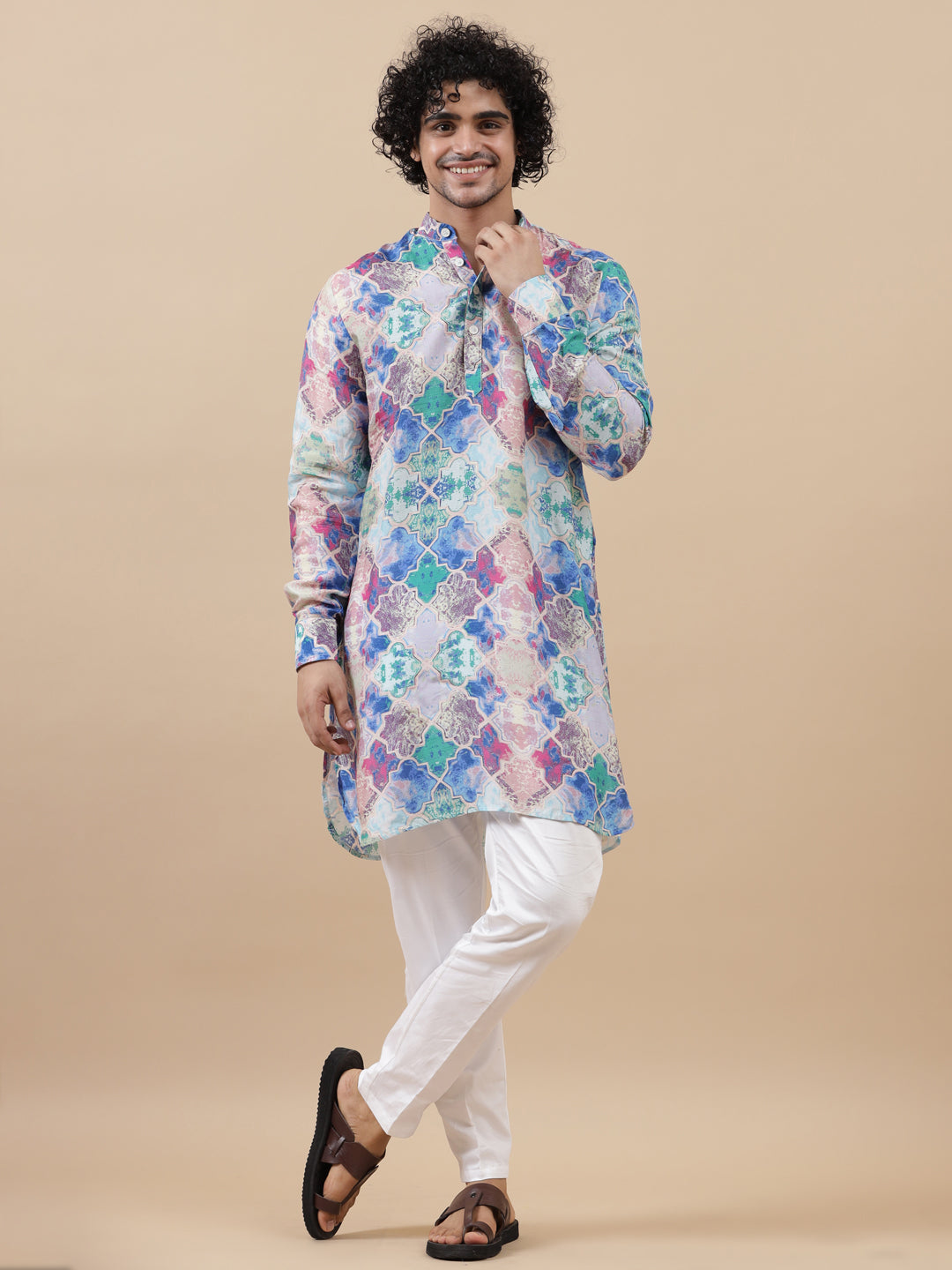 Monki Snake - Muslin - Long Kurta For Men