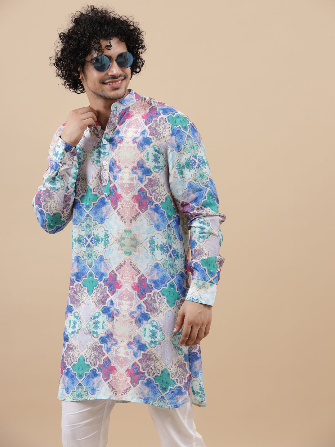 Monki Snake - Muslin - Long Kurta For Men