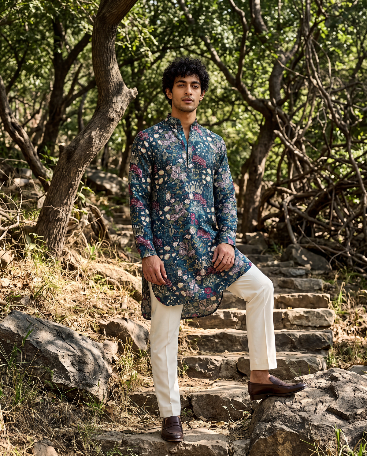 Forest Bloom Ganganagery Kurta