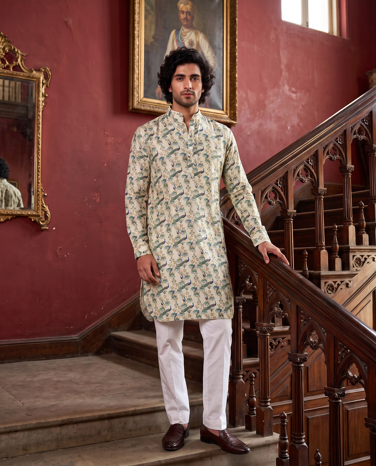 Royal Peacock Garden Ganganagery Kurta