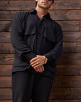 Black CO-ORD Set For Men