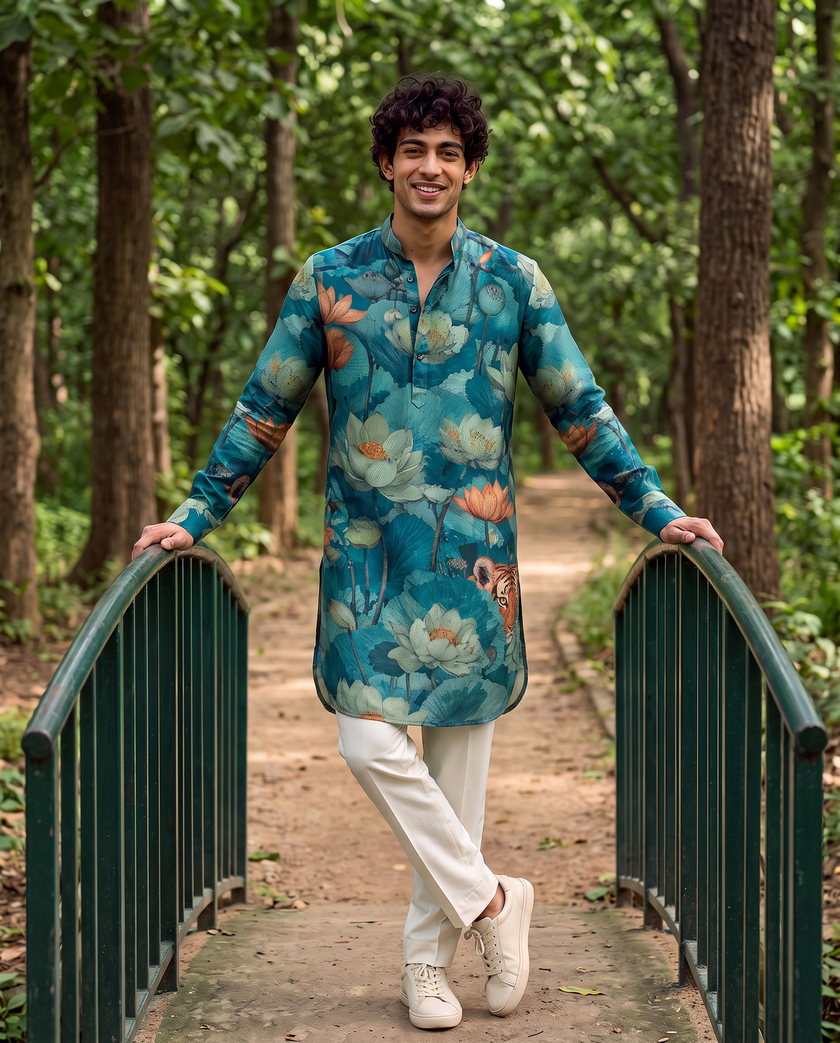 Lotus Tiger Garden Ganganagery Kurta