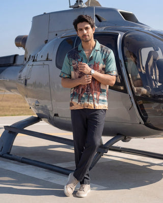 Riders at Dawn Relaxed Fit Cuban Shirt