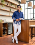 The Carbon Flora Blue Oxford Collar Shirt