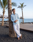 Classic Sky Blue Oxford Collar Shirt