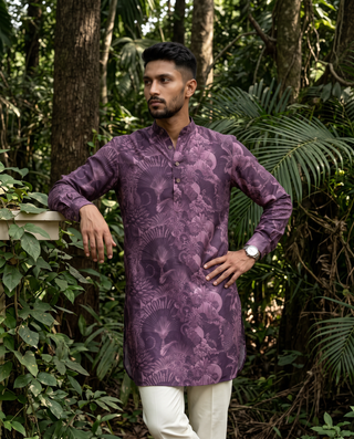 Purple Paradise Ganganagery Kurta