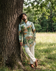 Wild Oasis Leopard Ganganagery Kurta