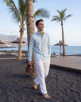 Classic Sky Blue Oxford Collar Shirt