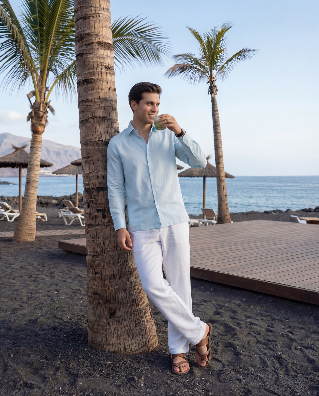 Classic Sky Blue Oxford Collar Shirt