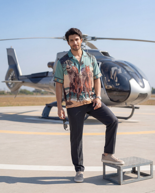 Riders at Dawn Relaxed Fit Cuban Shirt
